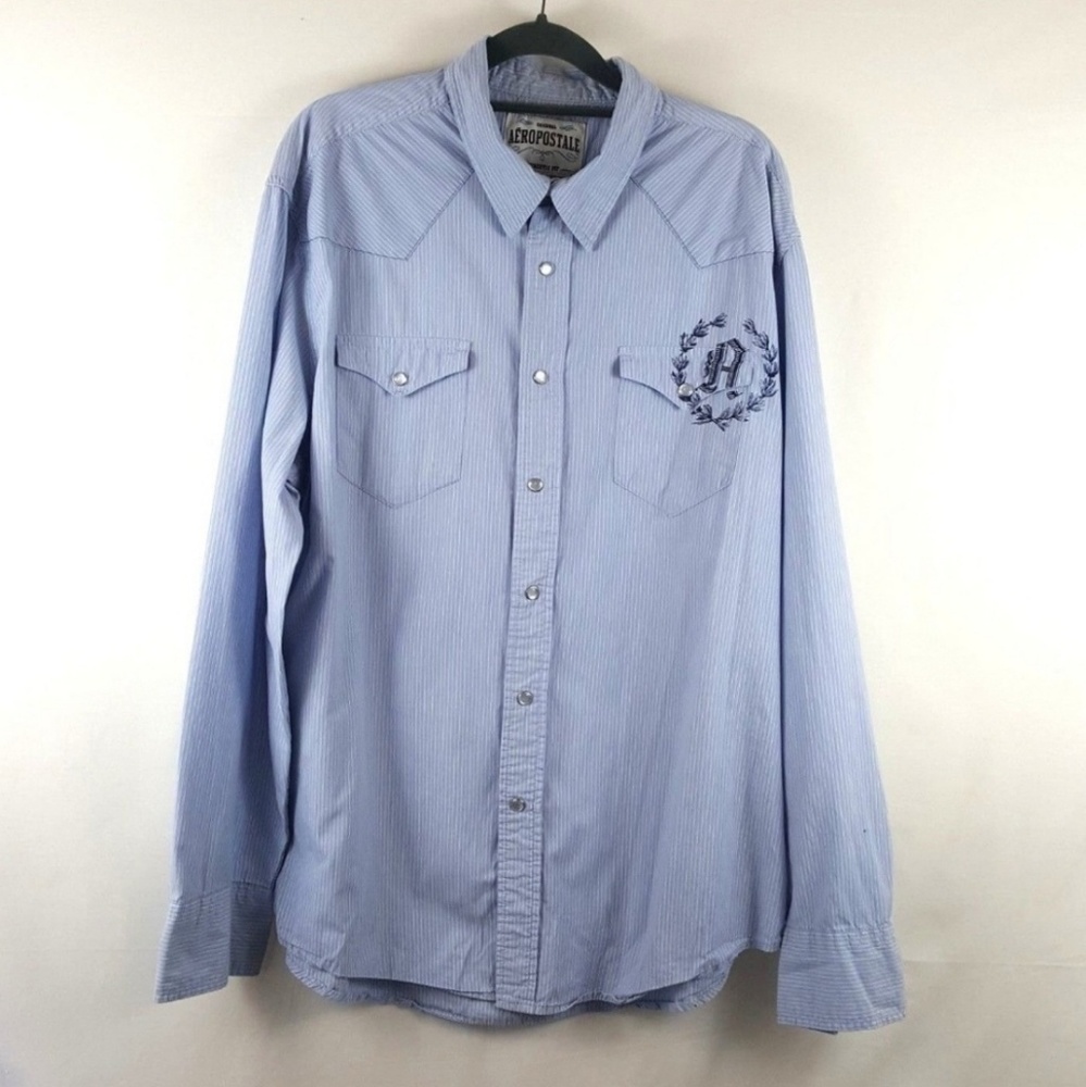 Aeropostale Authentic Fit Western shirt XL p snap